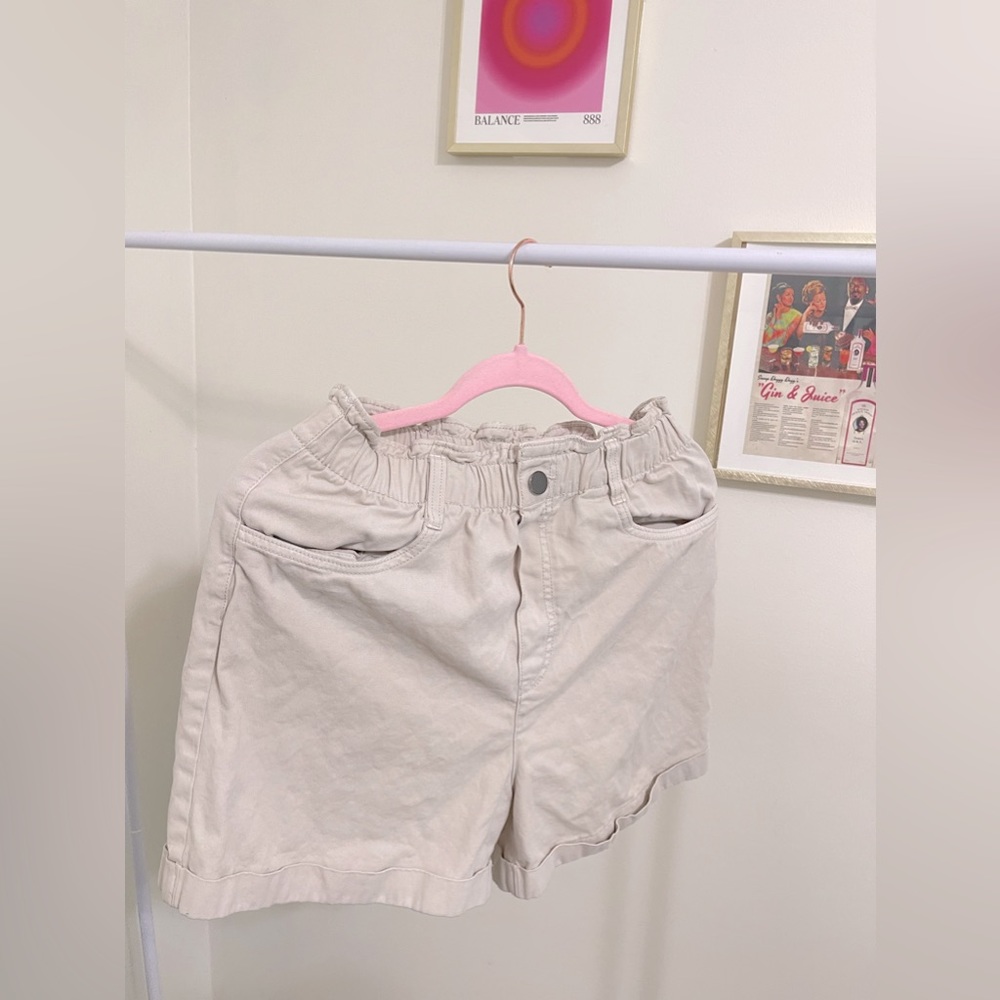 Beige Shorts